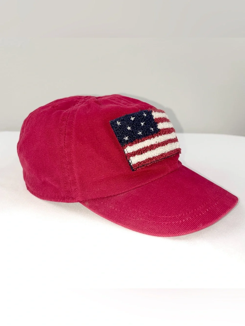 Baby Gap Red American Flag Patch Cotton Cap 2-4 Years